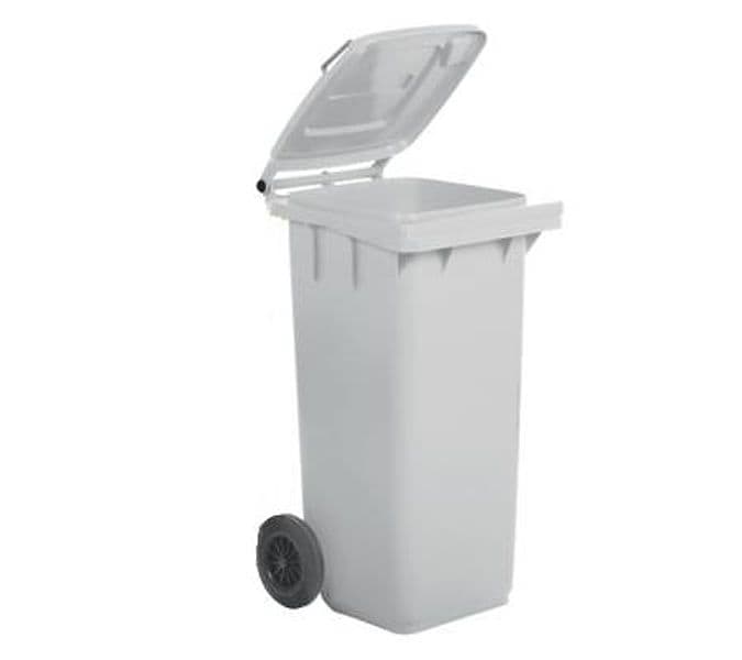 Bidone per la Raccolta Differenziata 120 l Colore Bianco - 4