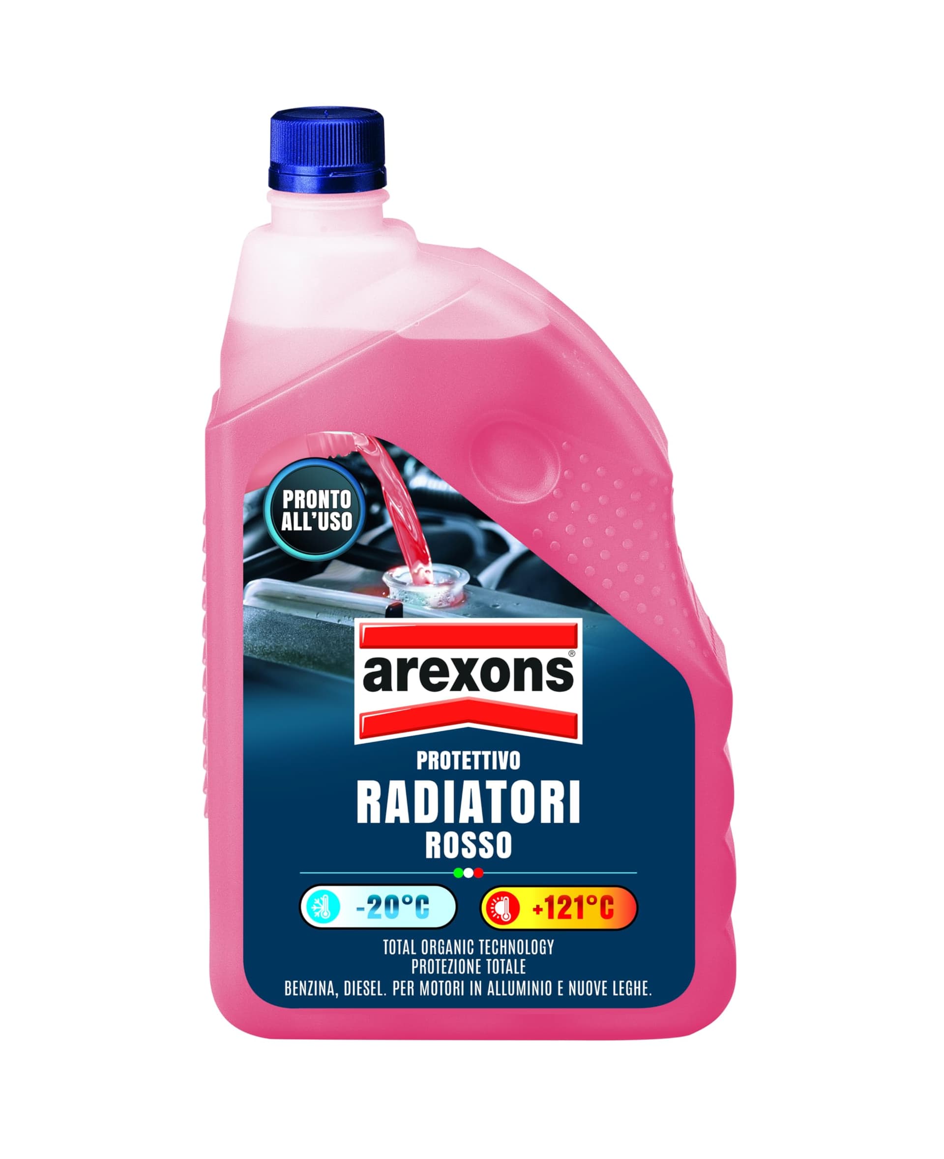 Liquido Radiatori Pronto All Uso Rosso Arexons 2 l - 2