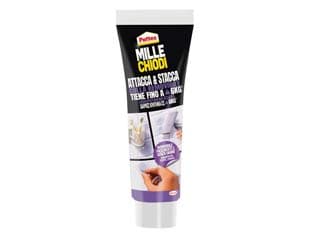 Pattex Millechiodi Attacca e Stacca Trasparente 44 g Henkel 12 Blister - 2