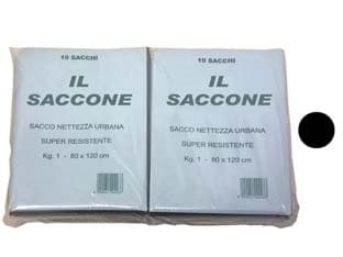 Sacco Il Saccone Nero PZ.10 80 CMX120 1 kg 10 Confezione Cp - 2