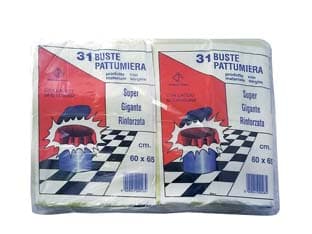 Sacco Pattumiera con Laccio di Chiusura Giallo PZ.31 60 CMX65 480 g 20 - 2