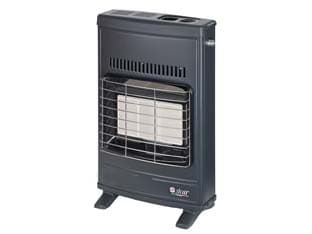 Stufa Infrarossi a Gas Metano Ventilata 4200 W Grigia Misure 42,5 - 2
