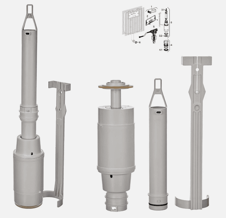 Geberit Campana Completa per Twin Line 215.299.00.1 Kit Completo - 6