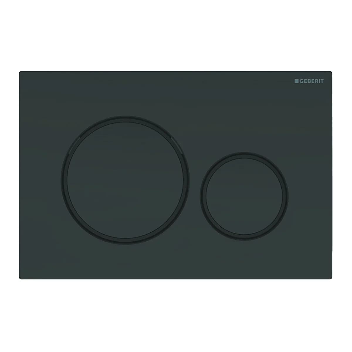 Placca di Comando SIGMA20 Doppio Tasto Nera Opaco Geberit - 4