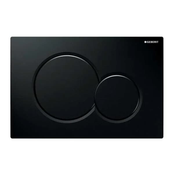 Placca di Comando SIGMA01 Doppio Tasto Nero Geberit - 4