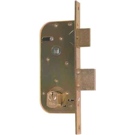 Serratura ad Infilare per Cancelli a Cilindro Europeo Scatola 65 x 152 mm - 2