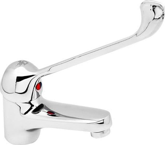 Monocomando Lavabo con Leva Clinica Serie Ines (Hydrall) Cromo - 3