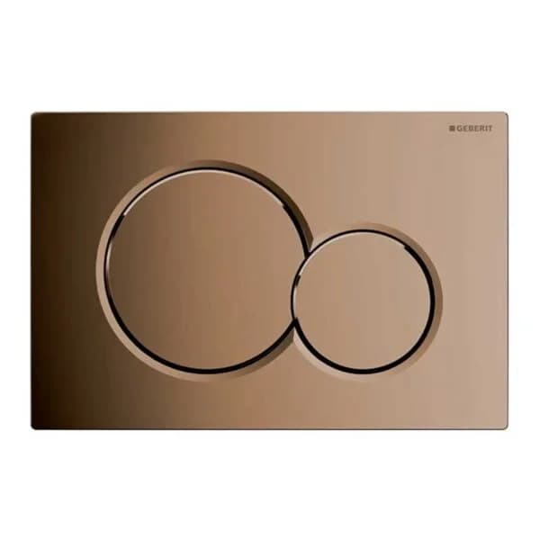 Placca di Comando SIGMA01 Doppio Tasto Ottone Lucido Geberit - 4