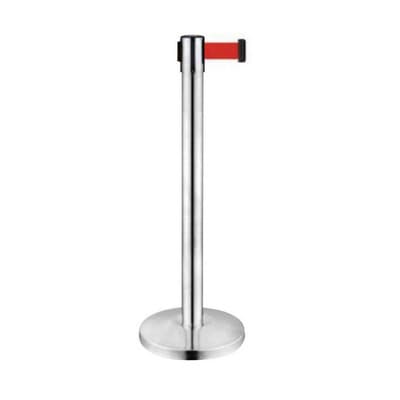 Colonnina Segna Percorso con Nastro 2 m FF H 92 cm 2 Pezzi - 3