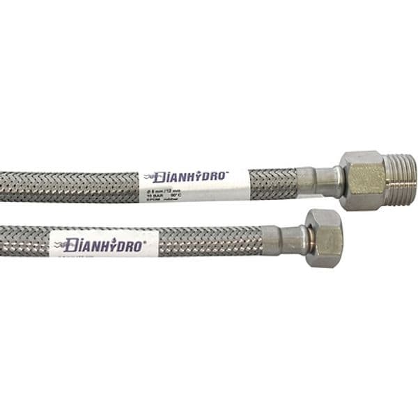 Flessibile INOX Modello Prolungato Cm 25 Dh MF 3/8 x 1/2 - 3