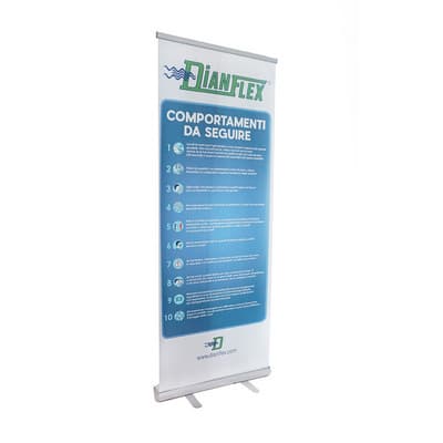 Roll Up Info Covid 19 90 cm x 180 Senza - 3