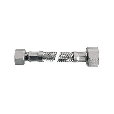 Flessibile INOX Mod Lux Normale Cm 15 con Guarnizione Dh MF ? x ? - 3