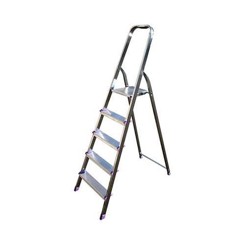 Scala Domestica in Alluminio Teti Gryn 4 Gradini H al Piano 0,88 m - 3