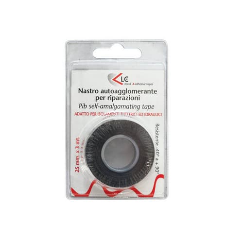 Nastro Autoagglomerante FF 25 mm x 3 m Nero - 3
