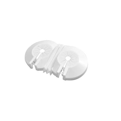 Rosetta Materiale Plastico Universale Doppia Dk Ø 10 a 22 mm - 3