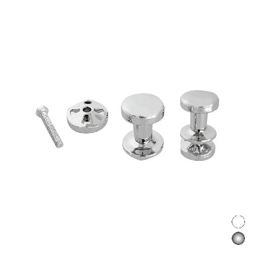Coppia Appendini per Termoarredo Ercos Cromo - 3