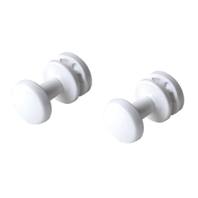 Coppia Appendini per Termoarredo Ercos Bianco - 3