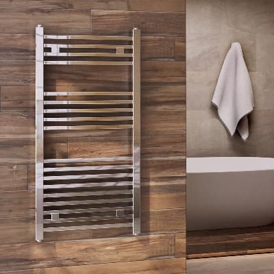 Termoarredo Design Cromato Tubi Quadrati Aton H 1000 x Int 470 (Mm) - 3