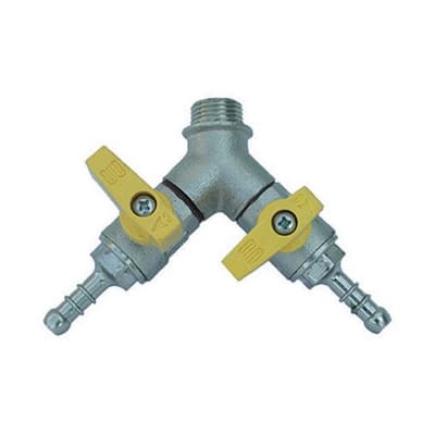 Bolla Maschio con Valvola a Sfera Portagomma Enolg ½ x 14 Metano DN 15 - 3