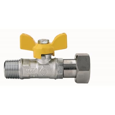 Valvola a Sfera per Gas Filettatura Maschio con Girello Rb ½ x ½ - 3