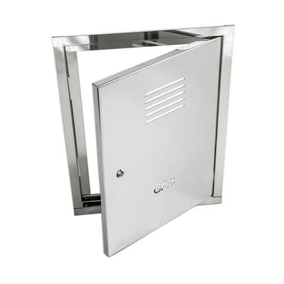 Sportello per Protezione Gas Zincato Dk L1XH1(NICCHIA)36 x 51 Lxh 40 x 55 - 3