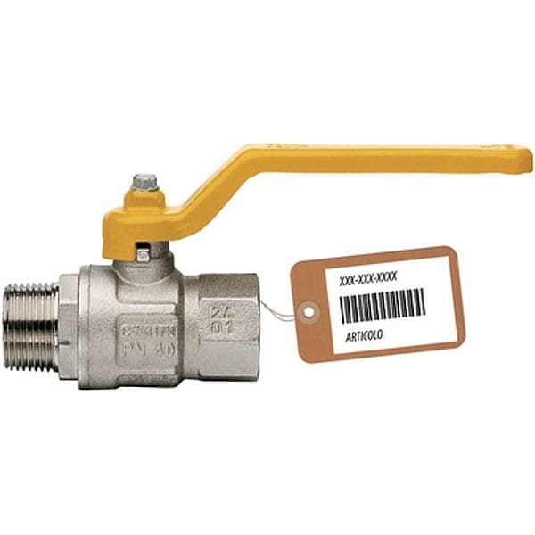 Valvola a Sfera Gas MF con Leva Lunga Mod London F Faidf 3/4 DN 20