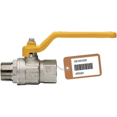 Valvola a Sfera Gas MF con Leva Lunga Mod London F Faidf ½ DN 15 - 3