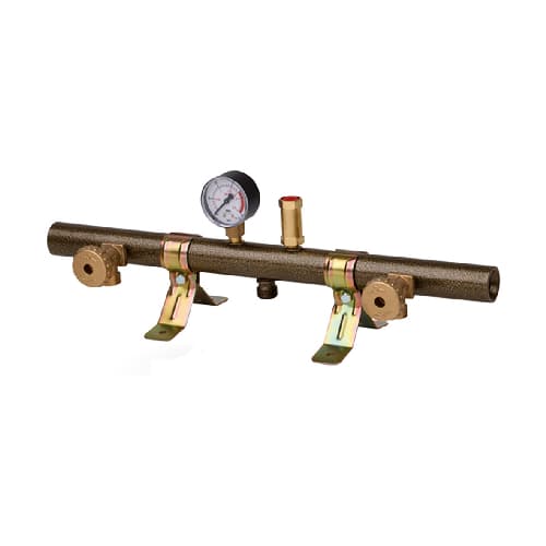 Centralina Gas Tubolare 2 Elementi con Manometro Gnali W20 x 1 x 14SX - 3