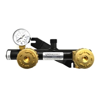 Centralina Gas Compatta con Manometro e Valvola Novac Coll 2 Bombole - 3