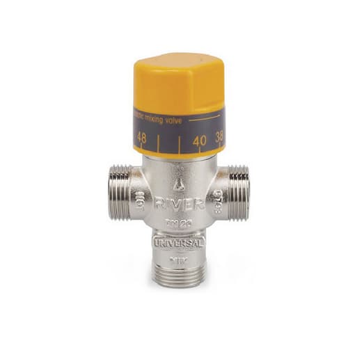 Rubinetto Miscelatore Termostatico Antiscottatura per Pannelli Solari River - 2