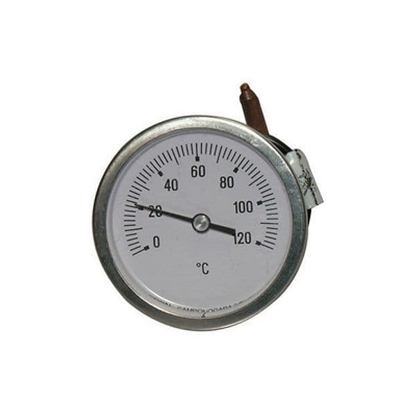 Termometro a Capillare Fissaggio a Staffa Cewal Ø 60 Scala 0 x 120 ° C - 2