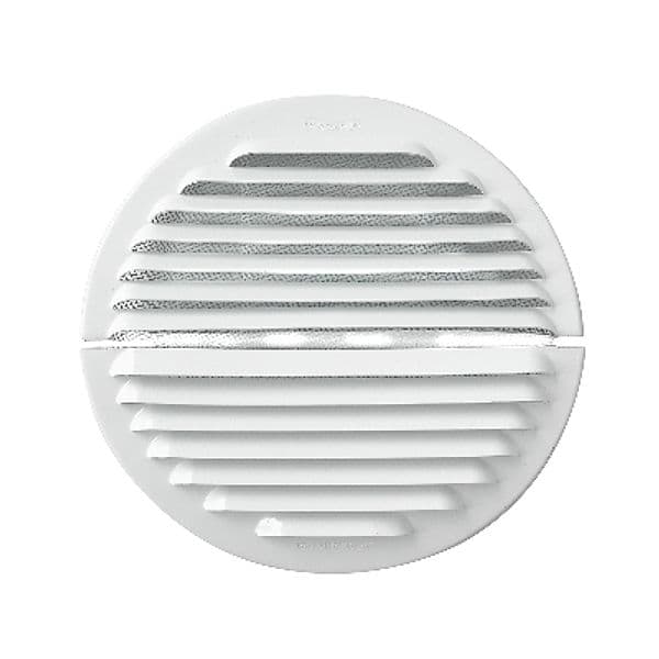 Griglia Tonda Dentro Fuori First Alluminio Bianco Ø 175 - 3