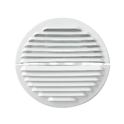 Griglia Tonda Dentro Fuori First Alluminio Bianco Ø 230 - 3