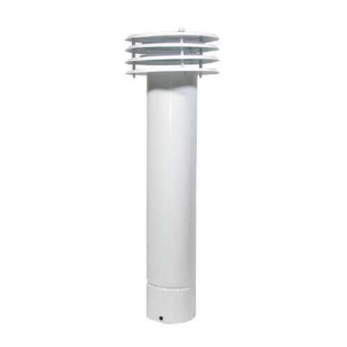 Esalatore Fumo Ventilato in Lamiera Verniciata Bianca Dk Ø 130 - 3