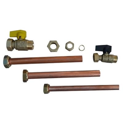 Kit Idraulico 2 Rubinetti per Caldaia Incasso Chaff - 3
