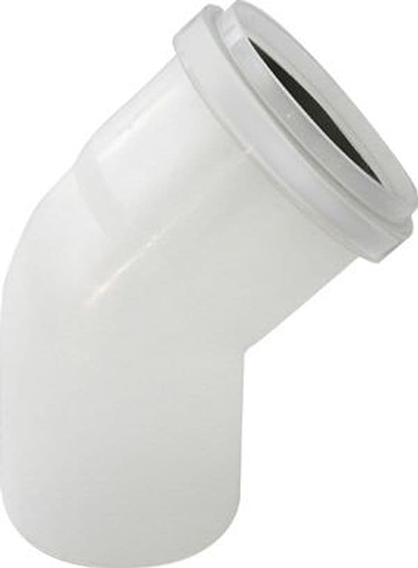 Curva Mono Parete in Pps 45 ° Stabi Linea Condensazione Ø 80 – Stabile