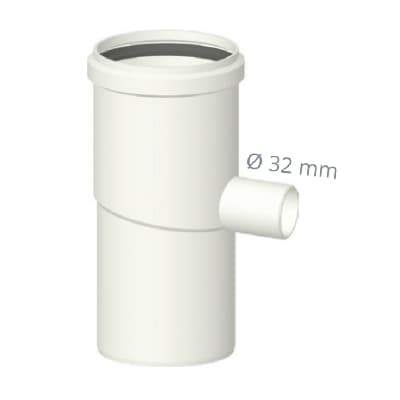 Separatore di Condensa con Vite Analisi Fumi in Pps Stabi Ø 80 - 3
