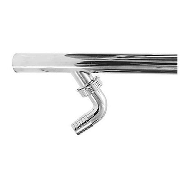 Canotto Cromato per Scarico Lavatrice Dh Ø 32 x 300 mm - 3