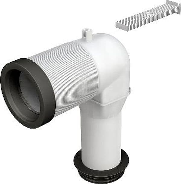 Curva a L per Collegamento al Pav Brida in Plastica Bonom Ø 90 a 110 mm - 3