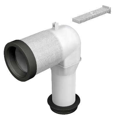 Curva a L per Collegamento al Pav Brida in Plastica Bonom Ø 90 a 110 mm - 3
