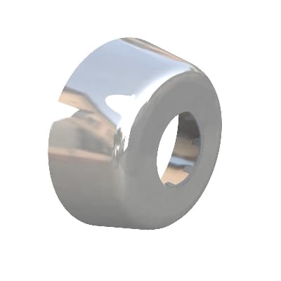 Rosone Alto in ABS Cromato Bonom Ø 80 x 32 - 2