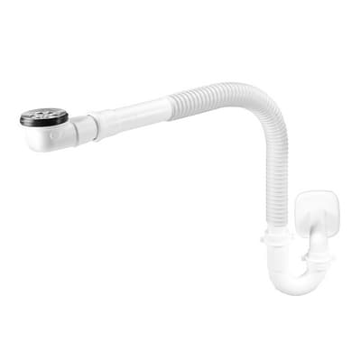 Sifone Scarico per Lavabo Spazio 1 Disabili con Griglia Non Tappabile 40 mm - 9