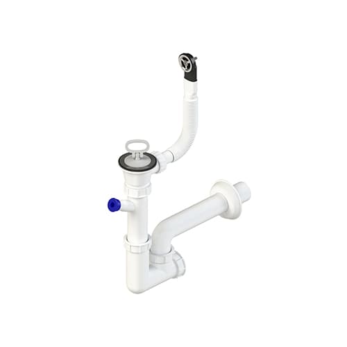 Kit per Lavatoio 1 Via Piletta Scarico Ø 70 Dh Uscita DN40 - 3