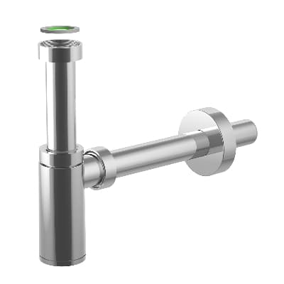 Sifone Scarico King con Tre Ghiere in ABS Cromato Bonom 11 x 4 - 2