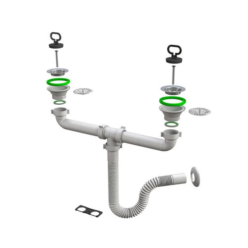 Sifone Scarico Magik con Pilette Ø 80 Bonom - 2