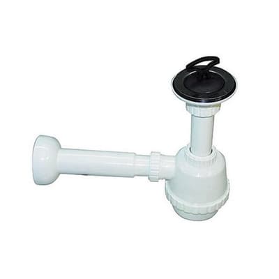 Sifone Scarico PVC 1 Via C Piletta per Porcellana con Canotto Dh 11 x 4 - 2
