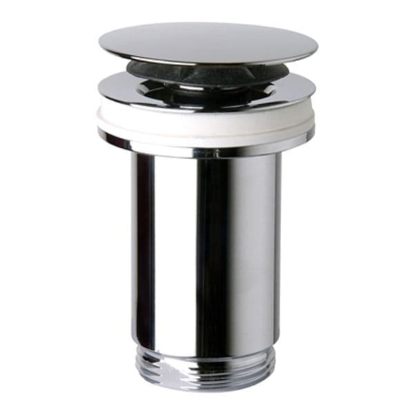 Piletta Scarico U Clicker Ottone Cromo Senza Troppo Pieno Tea Ø 63 x 11 x 4 - 3