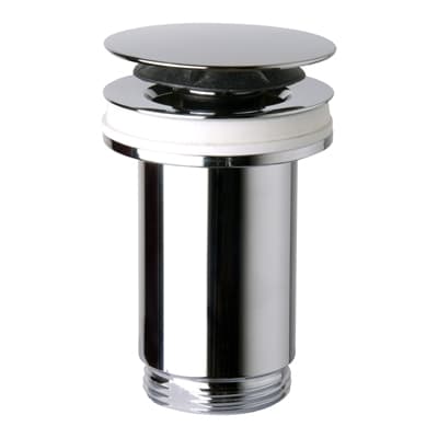 Piletta Scarico U Clicker Ottone Cromo Senza Troppo Pieno Tea Ø 63 x 11 x 4 - 3