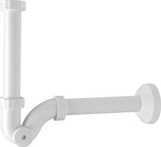 Sifone Scarico S in ABS Bianco per Bidet Tea 11 x 4 x Ø 32 - 3