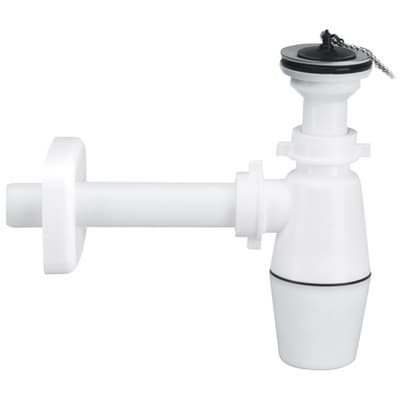 Sifone Scarico a Bottiglia per Lavabo con Piletta e Catenella 11 x 4 x Lira - 5
